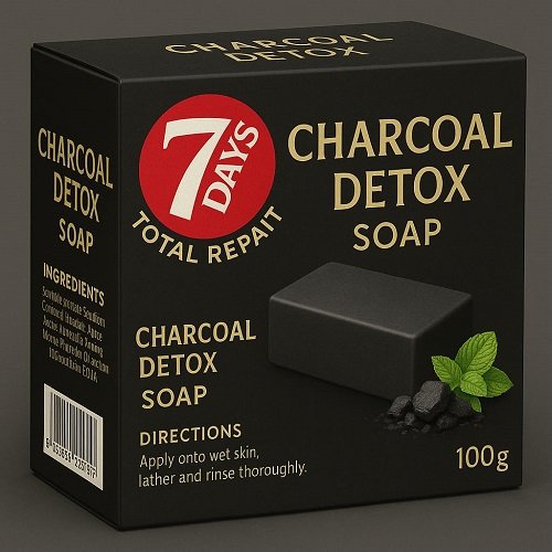 7 Days Total Repair Charcoal Detox Soap 100g
